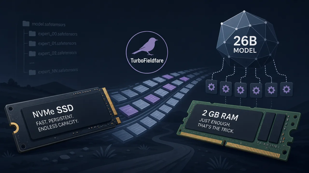 A 26B Model in 2 GB of RAM, Courtesy of Your SSD