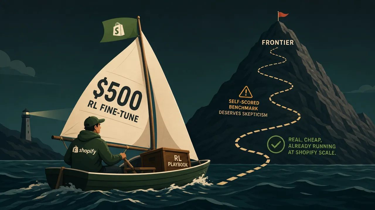 A $500 RL Fine-Tune Beat the Frontier. Sort Of.