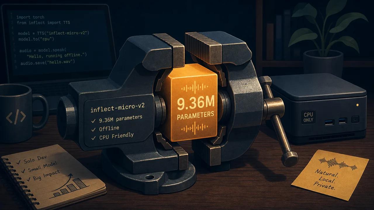 A Solo Dev Squeezed Usable TTS Into 9.36M Parameters