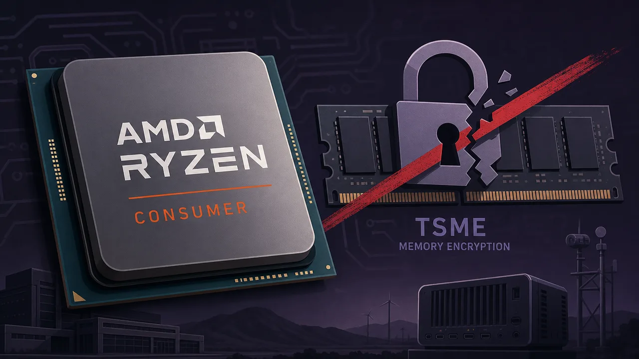 AMD Strips TSME Memory Encryption From Consumer CPUs