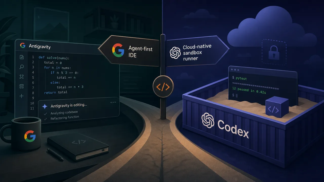 Antigravity vs. Codex: The Architectural Split in AI Coding