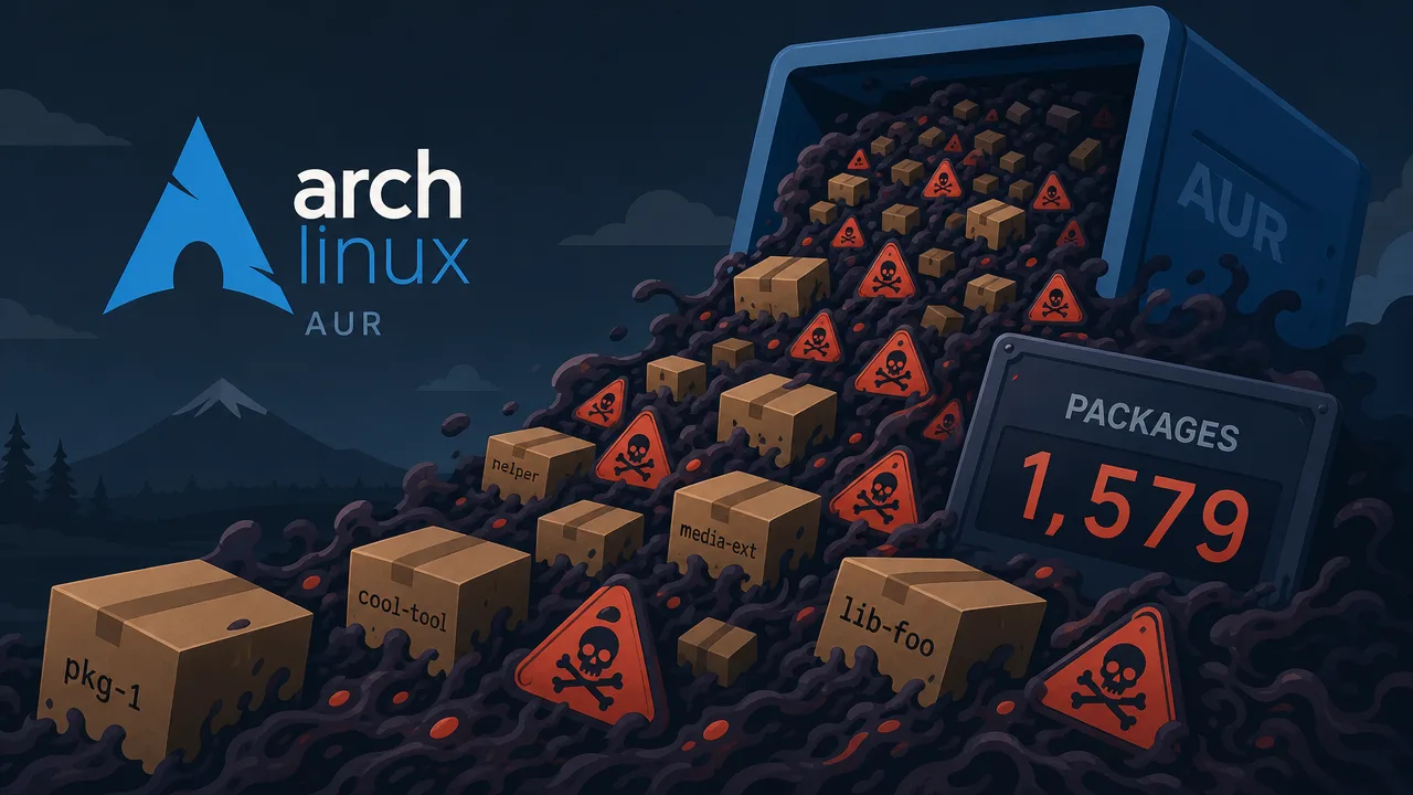 Arch's AUR Malware Sprawl Hits 1,579 Packages