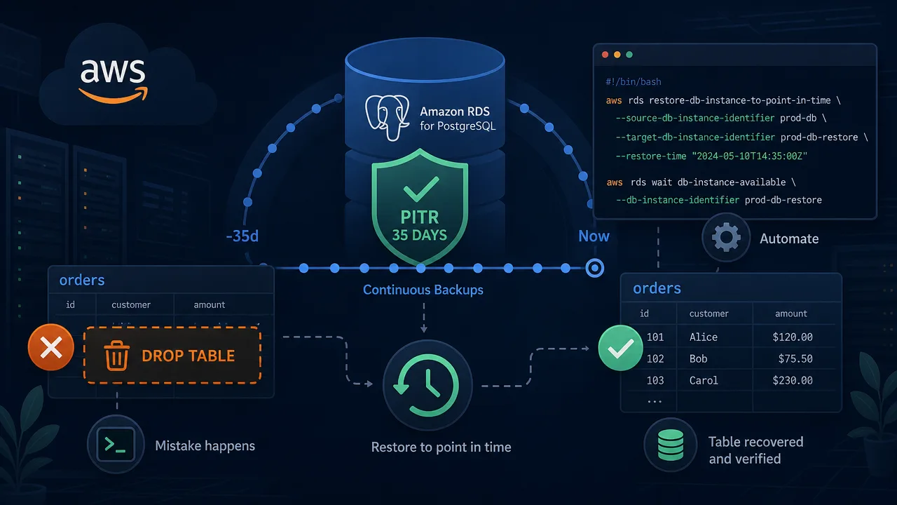 Automate Point-in-Time Recovery for Postgres on AWS RDS
