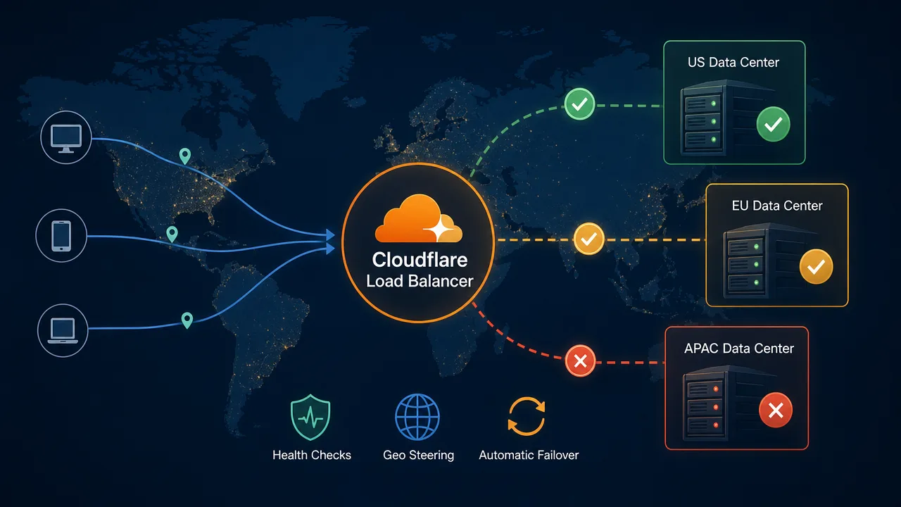 Balance Traffic Across Data Centers with Cloudflare Load Balancer