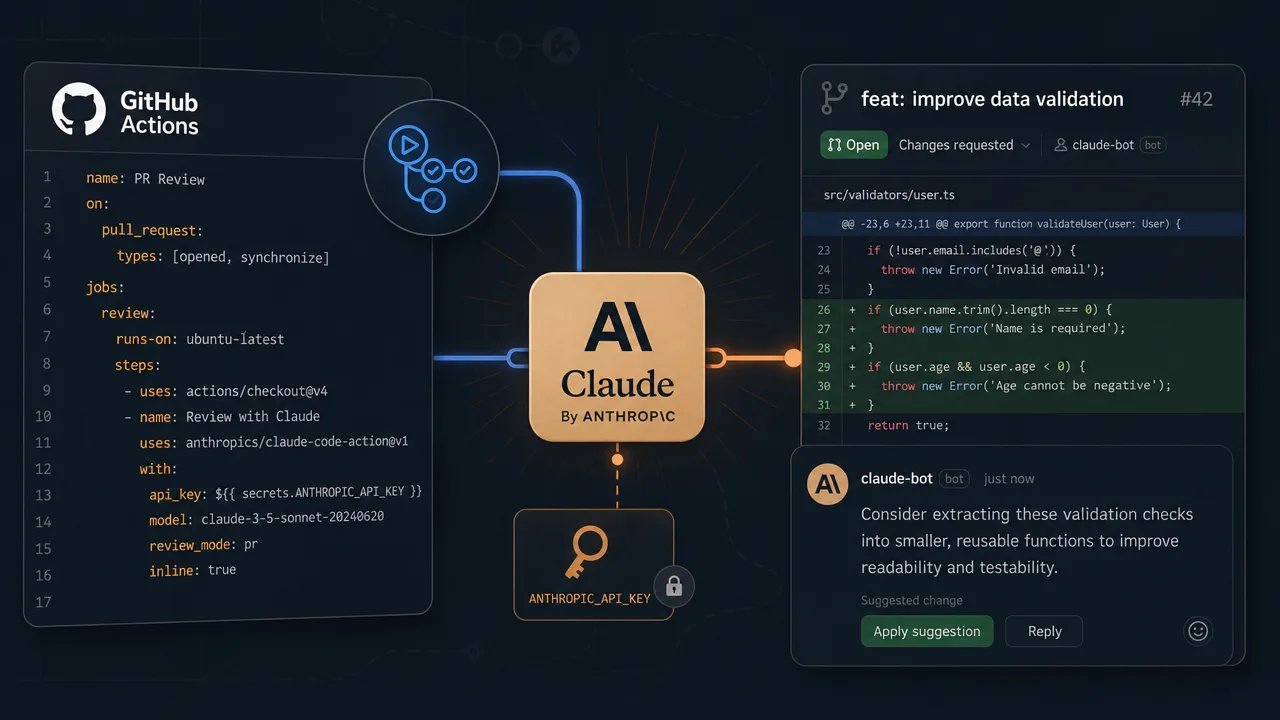 Build a Claude-Powered GitHub Actions PR Review Bot