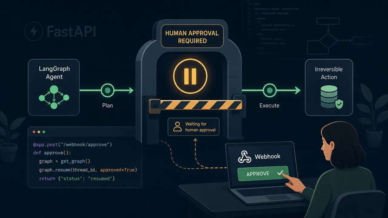 Build a Human Approval Step into a LangGraph Agent with FastAPI