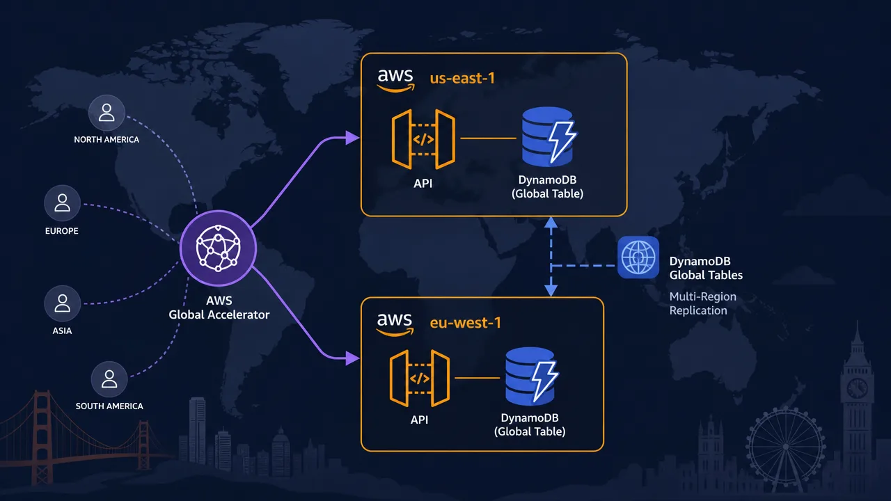 Build a Multi-Region Active-Active API on AWS with Global Accelerator and DynamoDB Global Tables