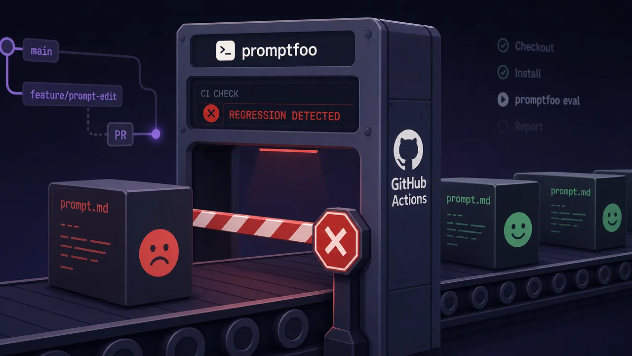 Catch Prompt Regressions in CI with promptfoo and GitHub Actions
