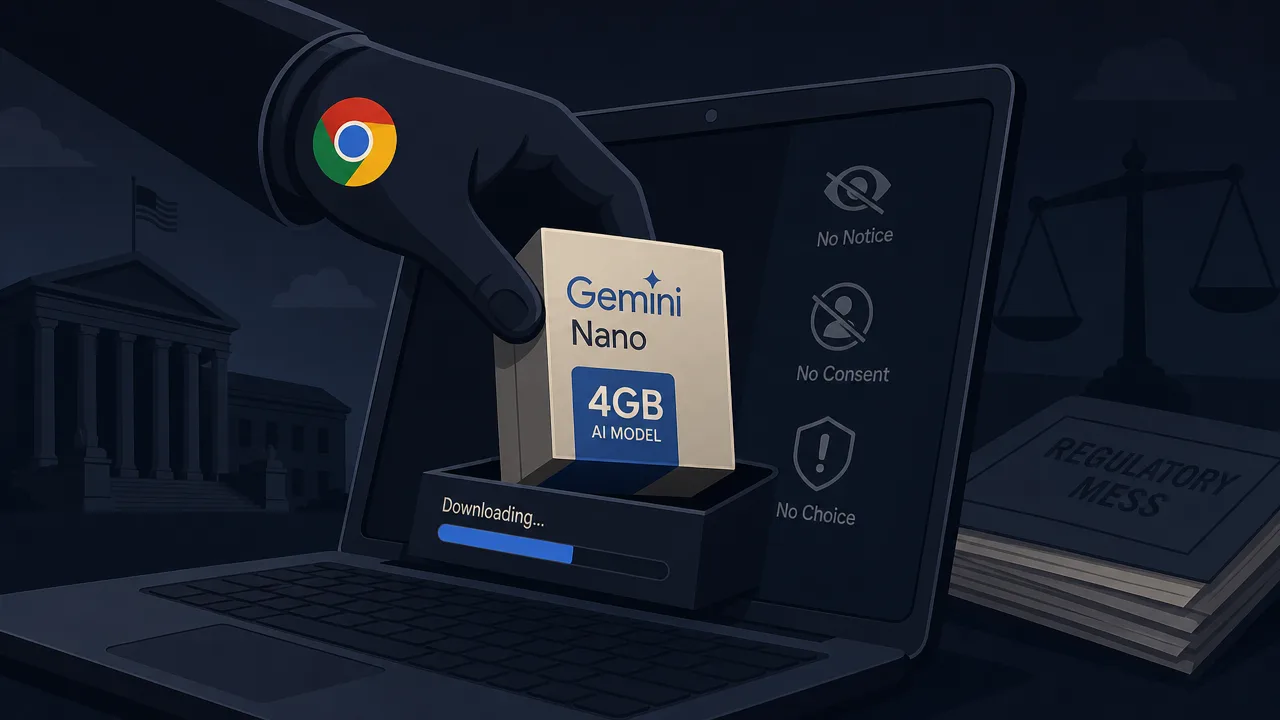 Chrome's Silent 4GB AI Download: The Cost of Shipping Web AI