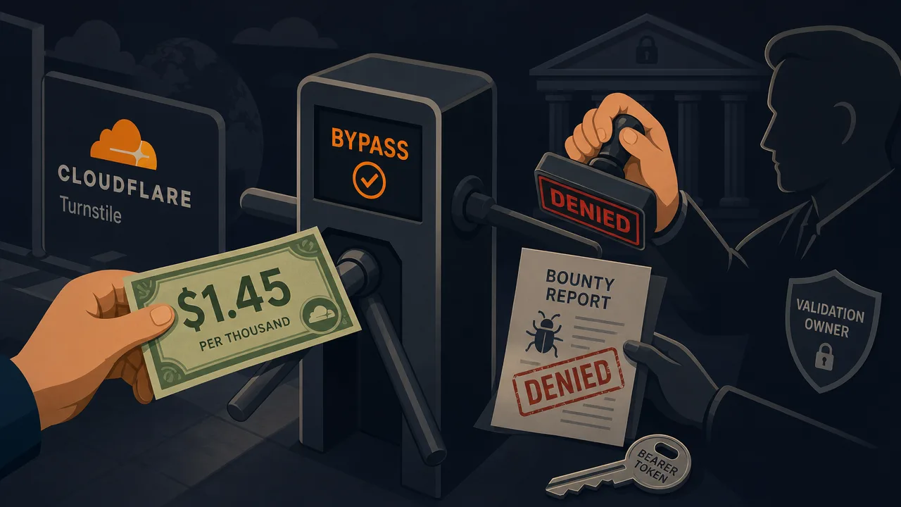 Cloudflare Turnstile's 'Bypass' Costs $1.45 Per Thousand