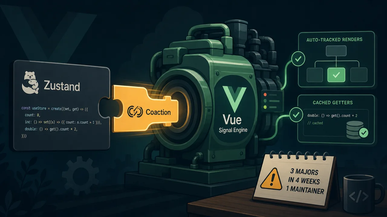 Coaction Puts Zustand's API on Vue's Signal Engine