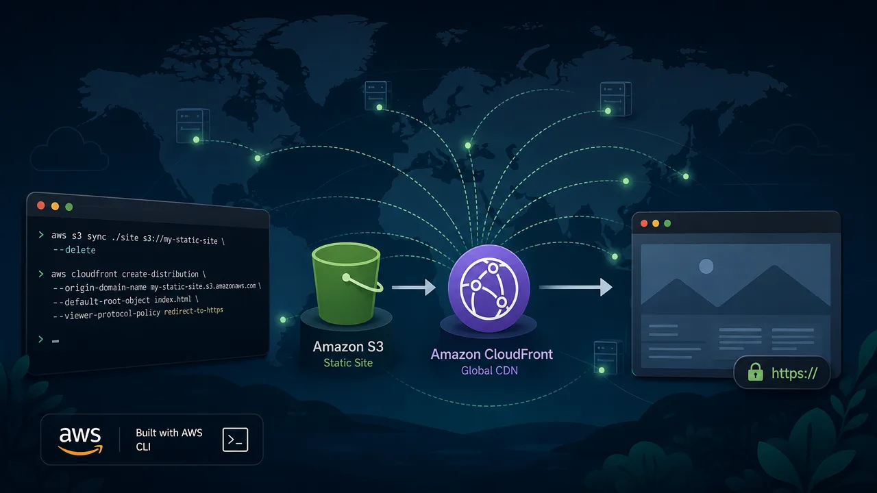 Deploy a Static Site with Global CDN Caching Using S3 and CloudFront