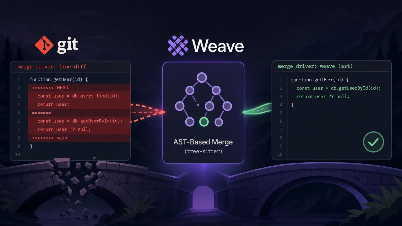 Ditching Line Diffs for AST-Based Git Merges with Weave
