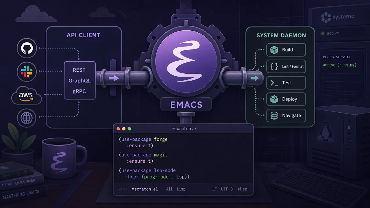 Emacs as a Service: The Modern Developer Control Plane