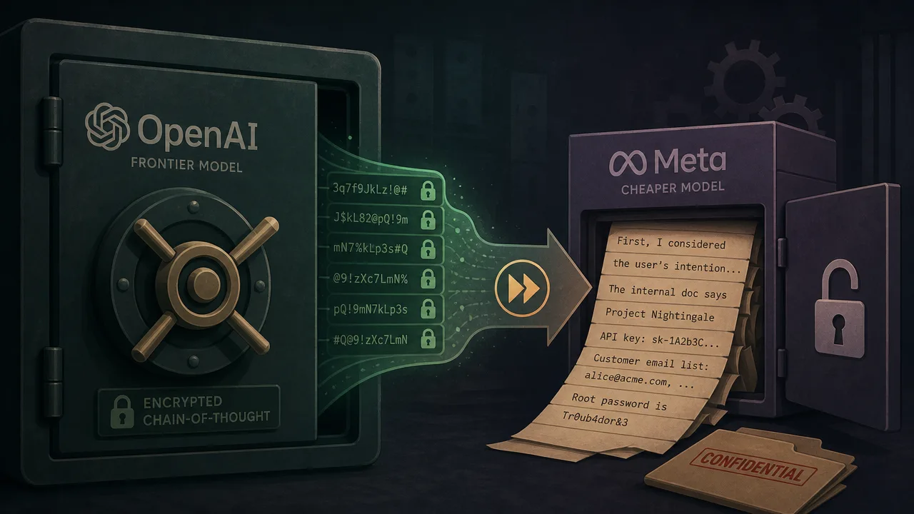 Encrypted Chain-of-Thought Was Security Theater
