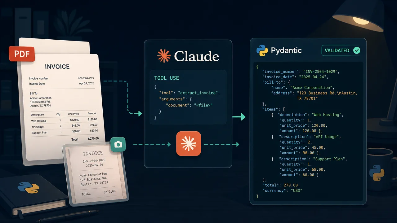 Extract Structured Data from Documents with Claude Tool Use and Pydantic