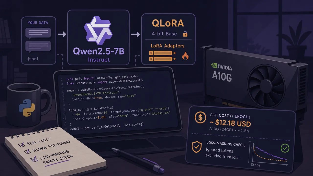 Fine-Tune Qwen2.5-7B with QLoRA on Your Own Data