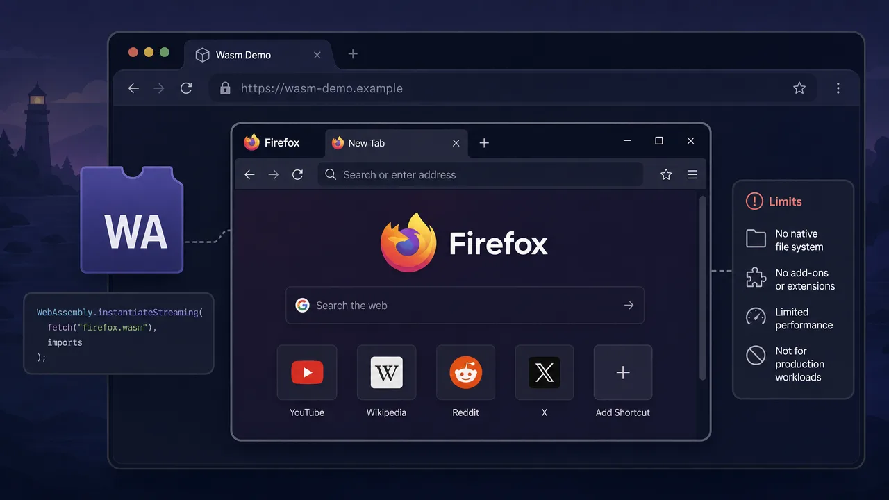 Firefox in Wasm Is a Nested Browser Demo