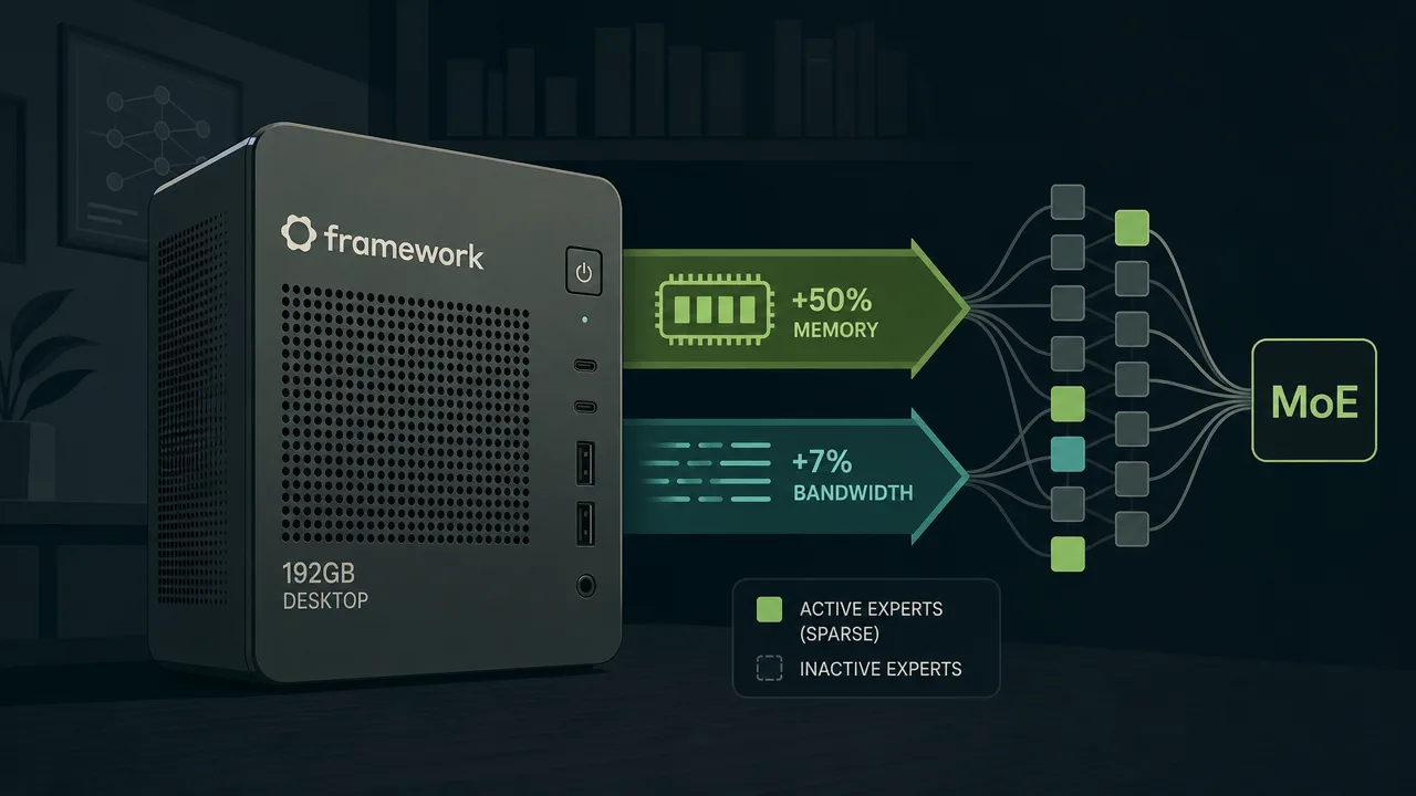 Framework's 192GB Desktop Is a Bet That Local AI Stays Sparse