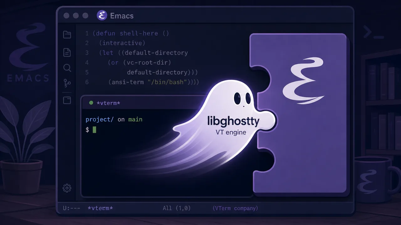 Ghostel Puts libghostty Inside Emacs Terminals