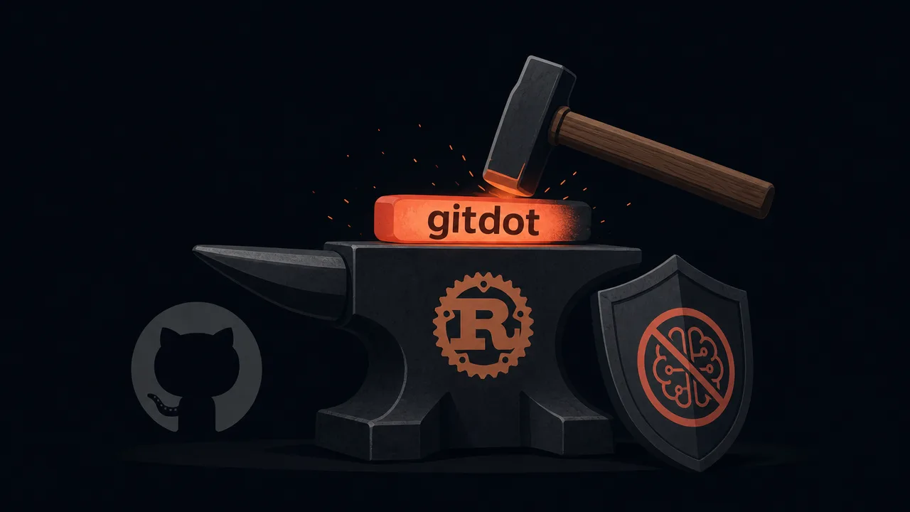 Gitdot: A Rust-Built, Anti-AI Code Forge Gunning for GitHub