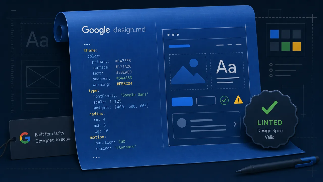 Google's design.md: A Spec to Stop Agents Writing Ugly UI