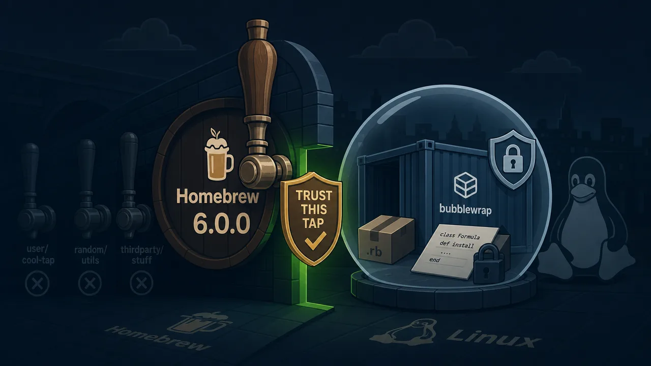 Homebrew 6.0.0 Makes You Trust Your Taps