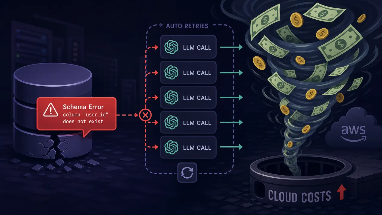 How a Database Schema Error Triggered an Expensive AI Retry Storm