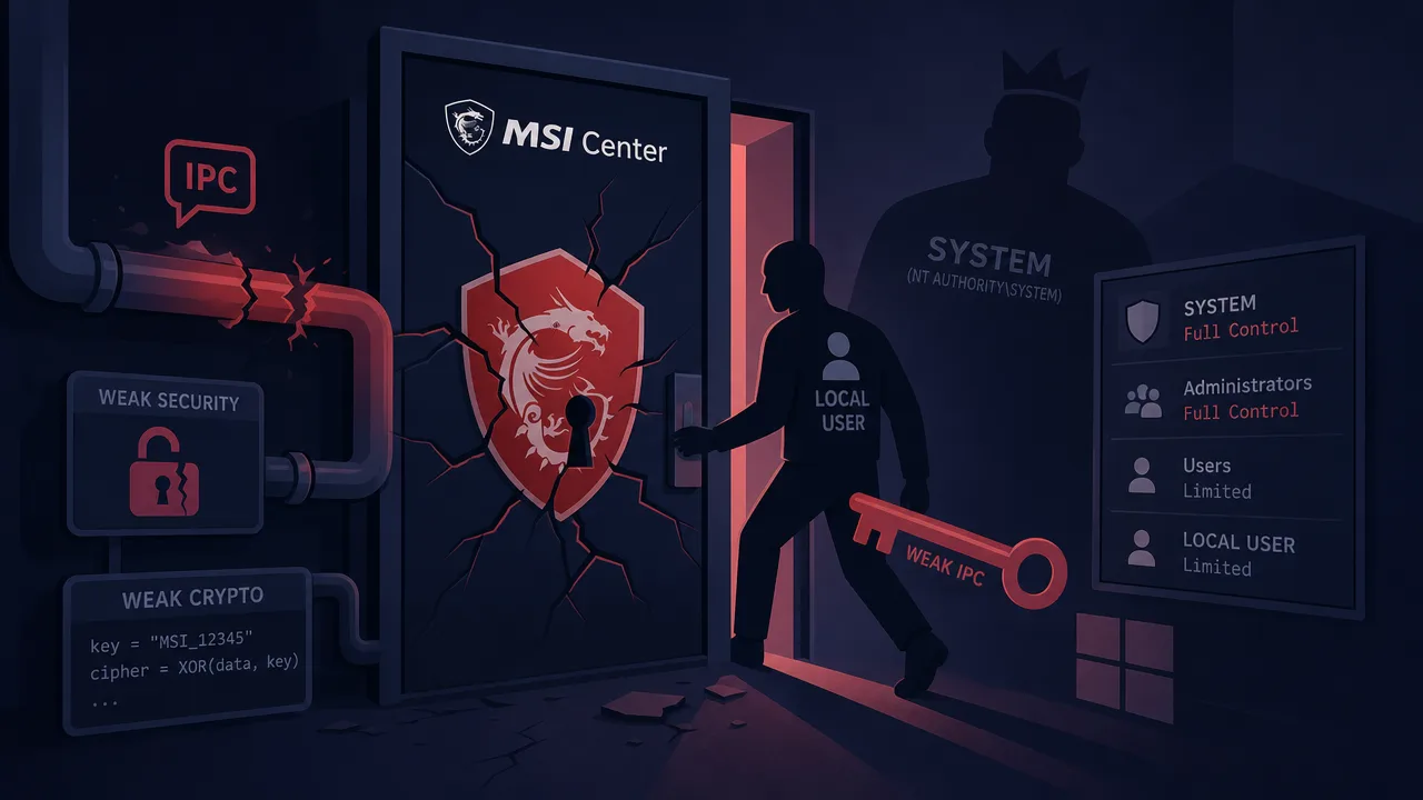 How MSI Center Exposed SYSTEM Privileges to Local Users