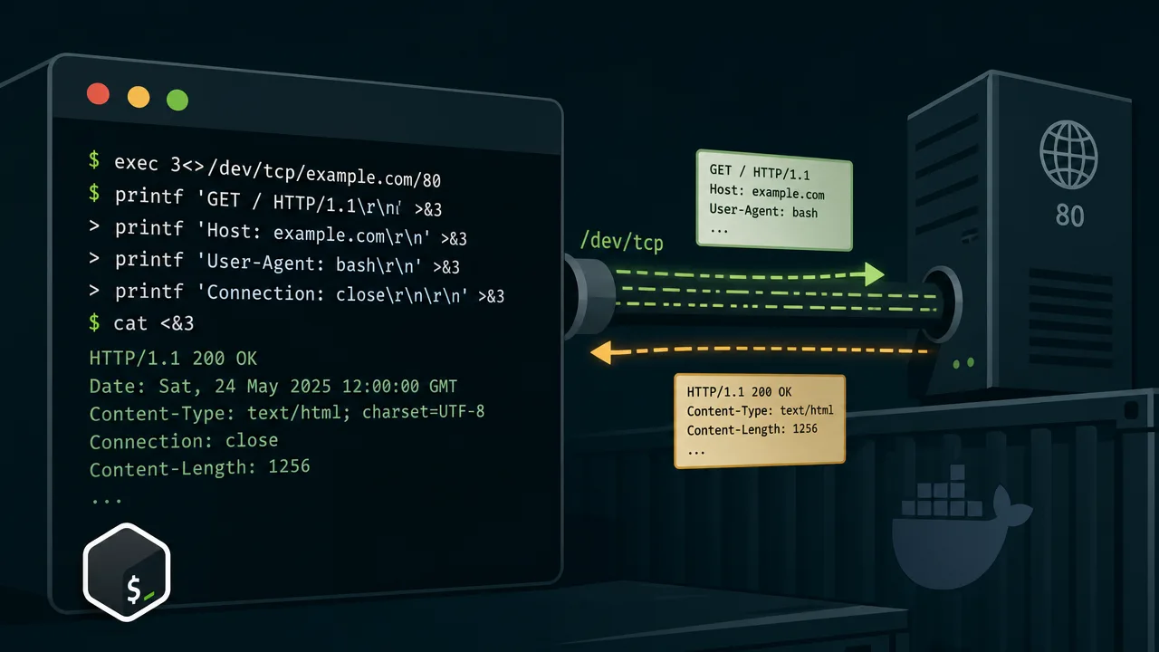 HTTP Requests Without Curl: The Bash /dev/tcp Trick