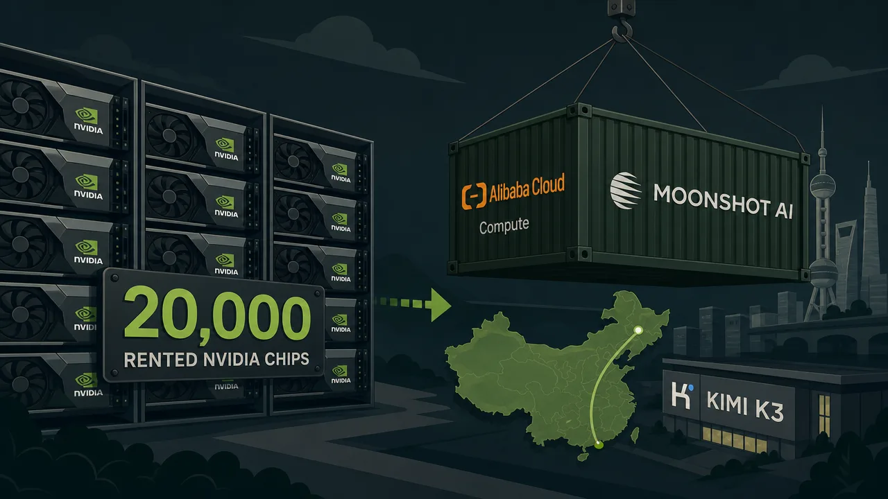 Kimi K3 Runs on 20,000 Rented Nvidia Chips