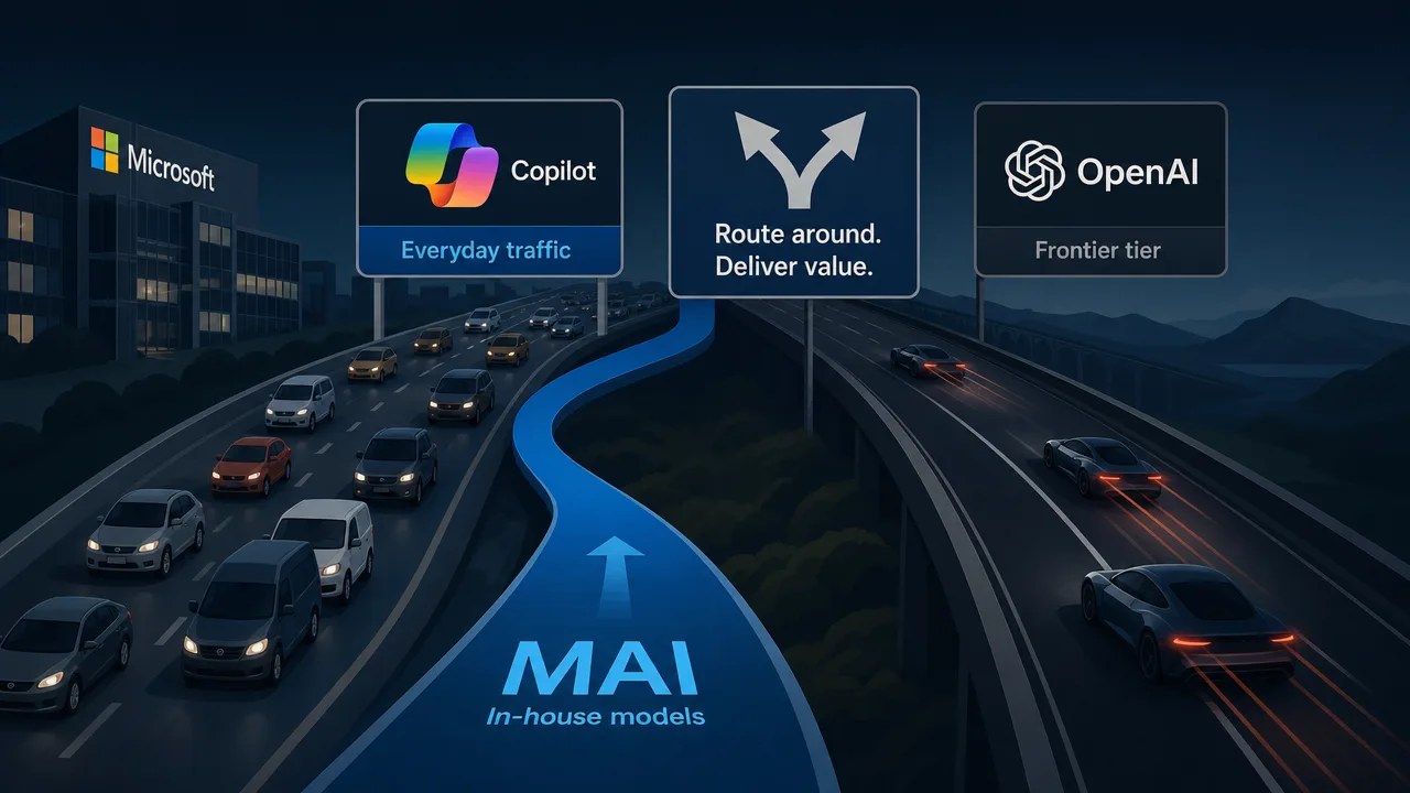 Microsoft doesn't need to beat GPT, just route around it