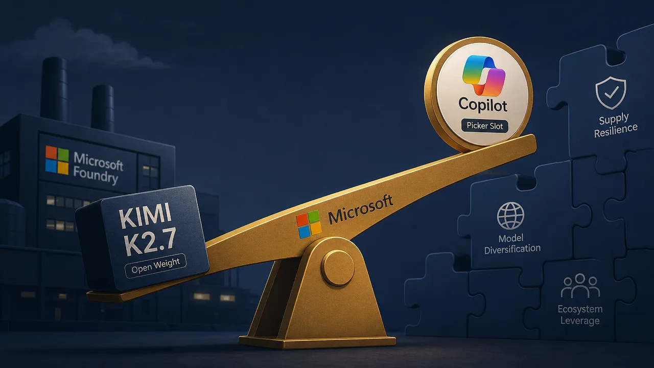 Microsoft's Kimi K2.7 Bet Is About Leverage, Not Benchmarks