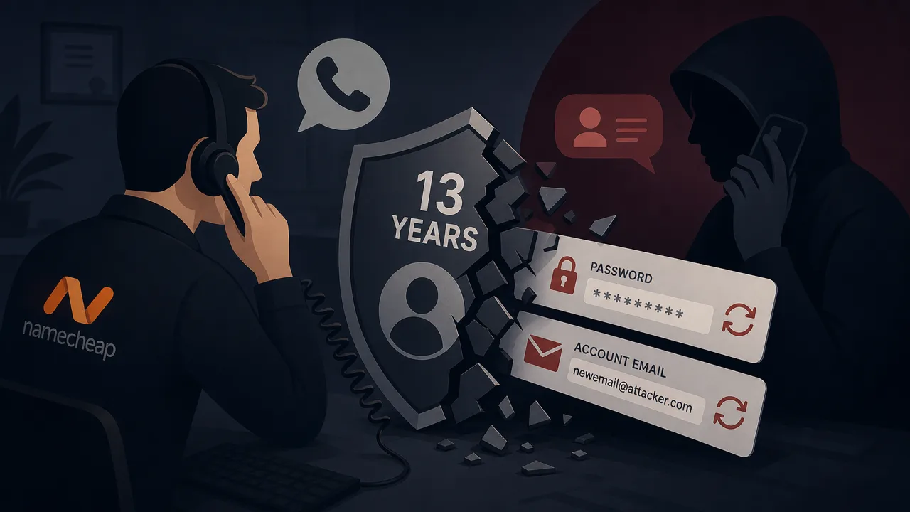 One Phone Call Undid 13 Years of Namecheap Account Security