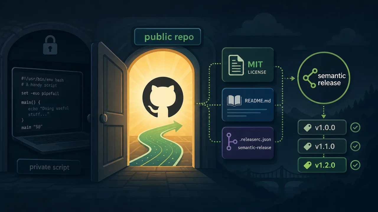 Open Source Your Side Project: License, README, Automated Releases