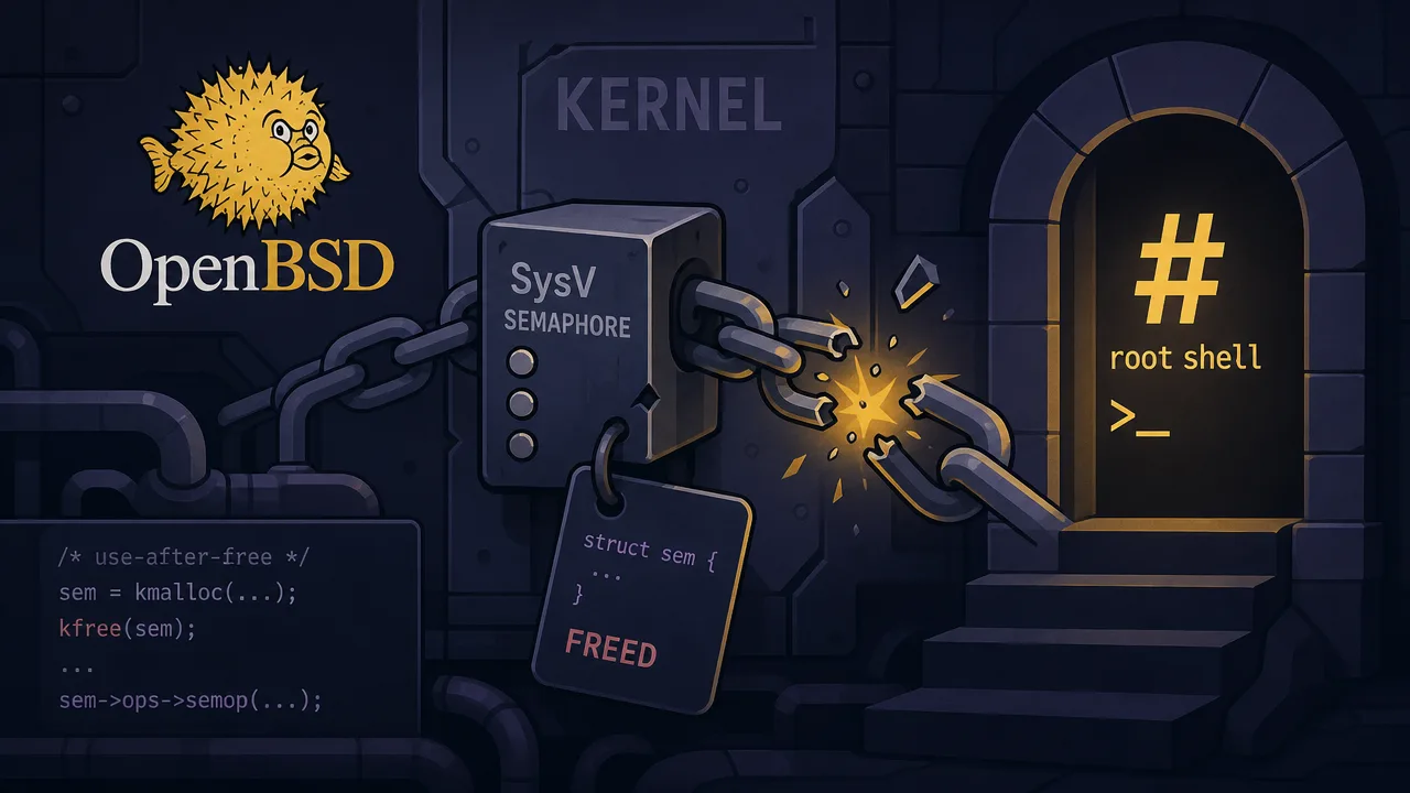 OpenBSD kernel race gives local users a root shell