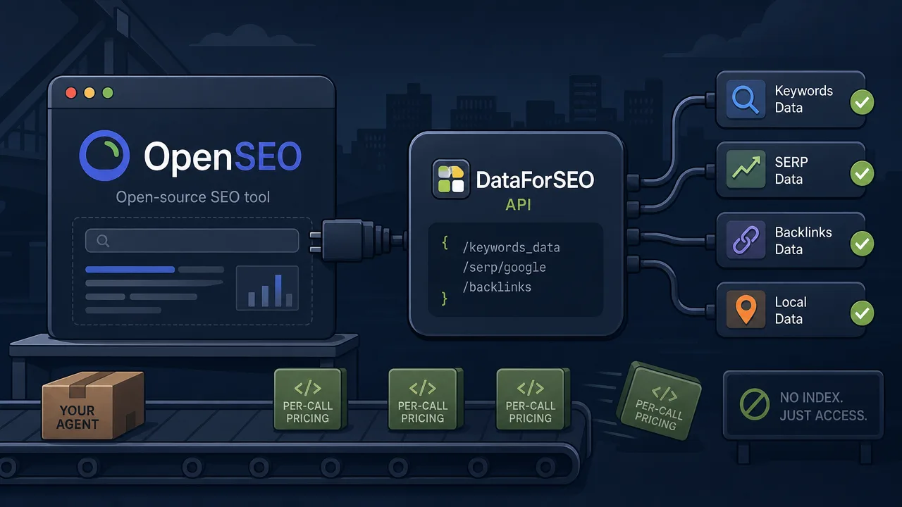 OpenSEO Isn't an Ahrefs Clone. It's a DataForSEO Front End