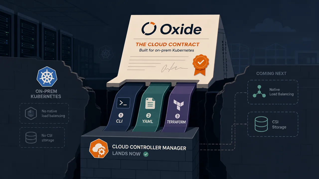 Oxide Is Building the Cloud Contract On-Prem Kubernetes Lacks