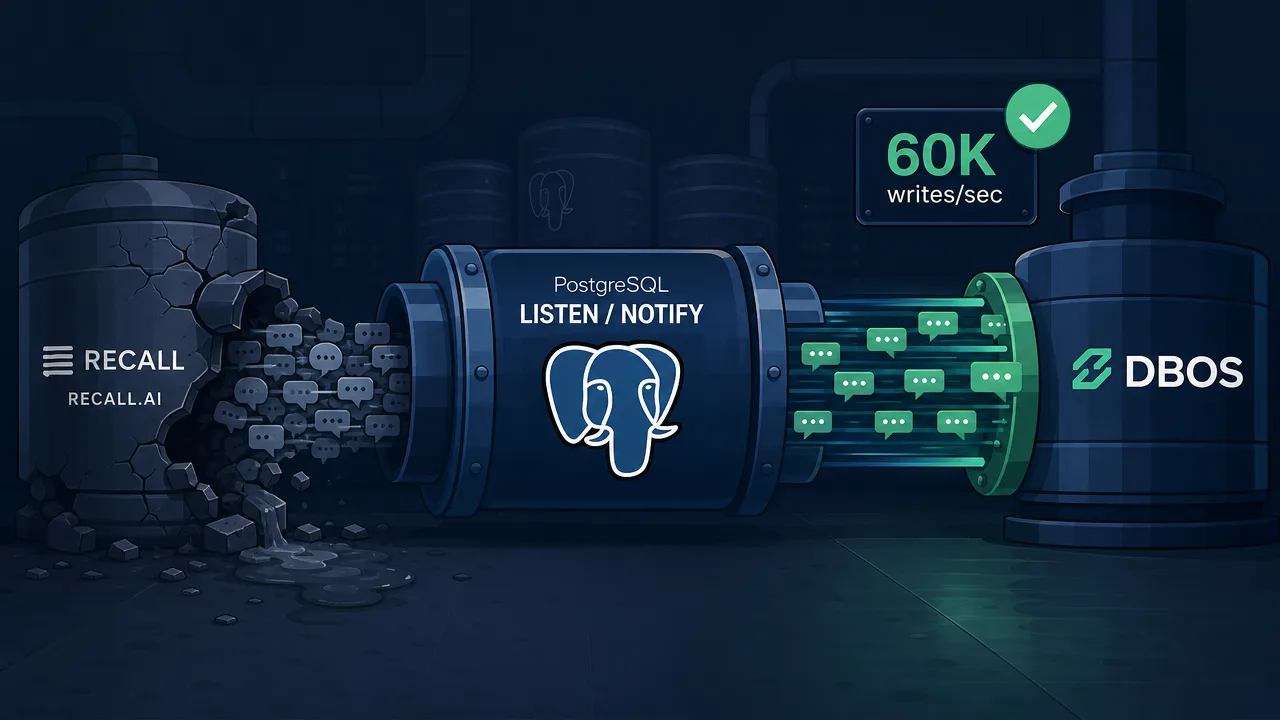 Postgres LISTEN/NOTIFY Scales Once You Stop Trusting It
