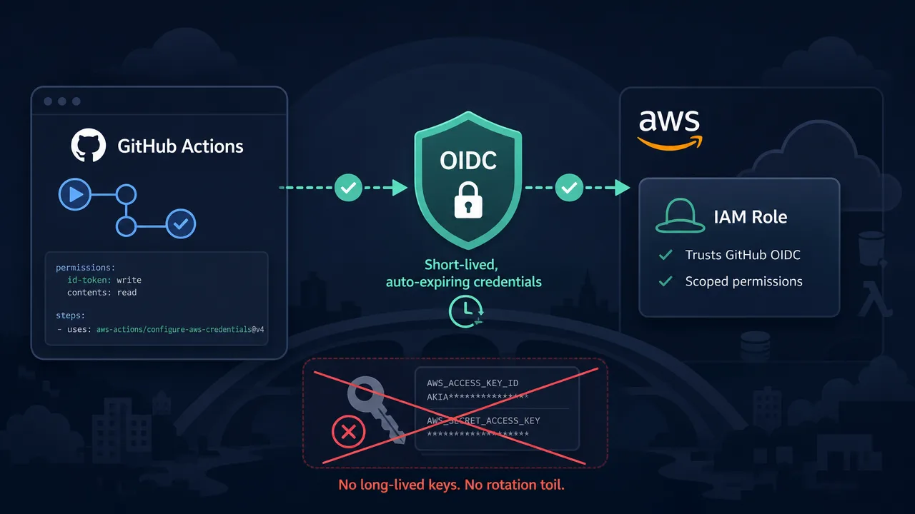 Replace Long-Lived AWS Credentials with GitHub Actions OIDC