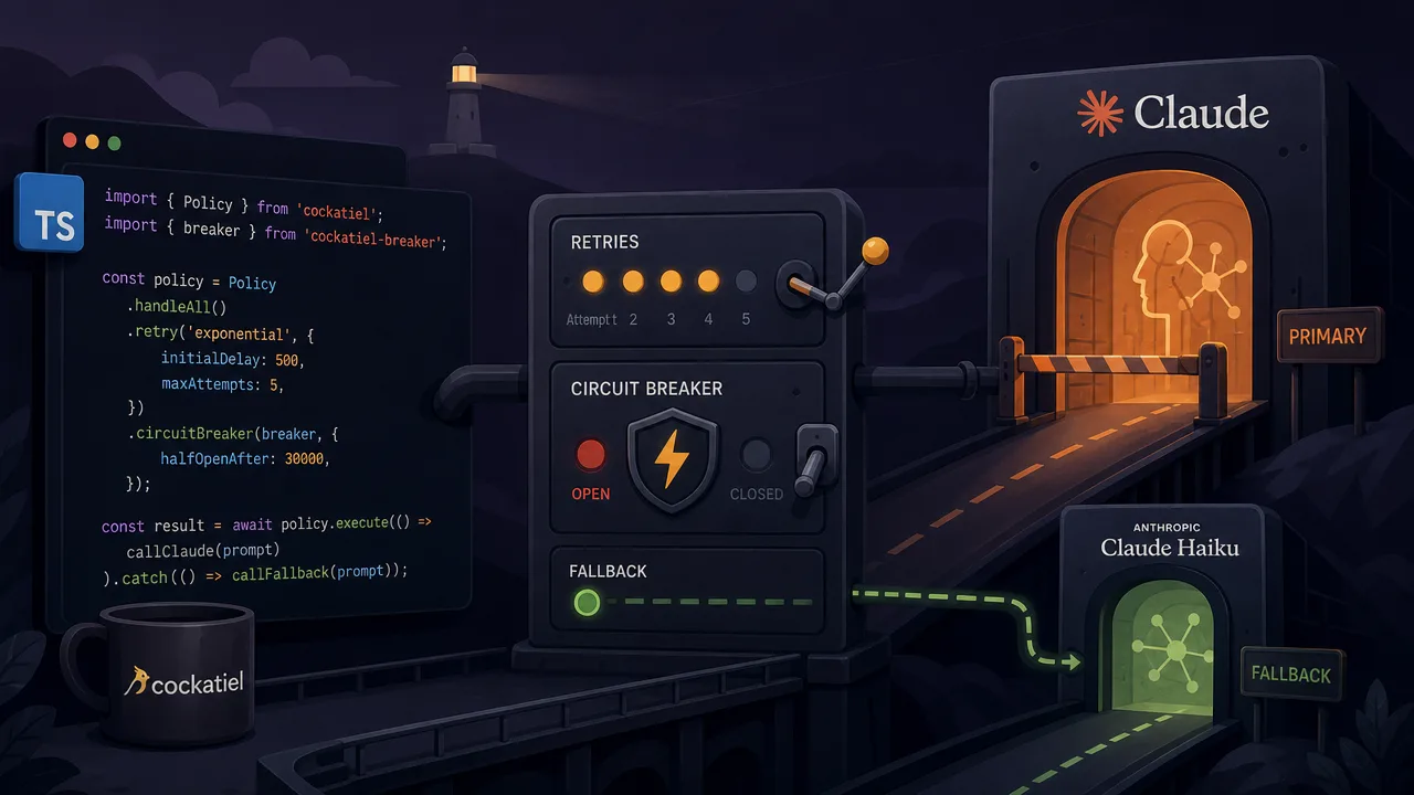 Resilient LLM Calls in TypeScript: Retries, Breakers, Fallbacks