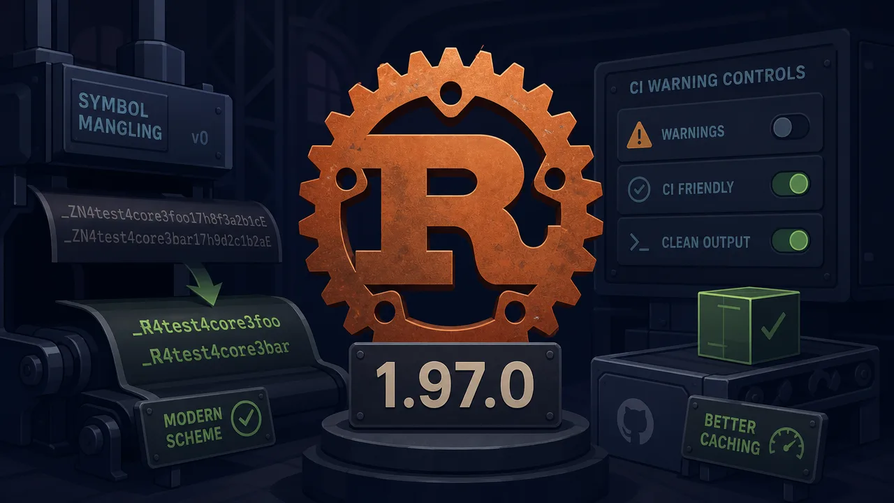 Rust 1.97.0 Modernizes Symbol Mangling and CI Warning Controls