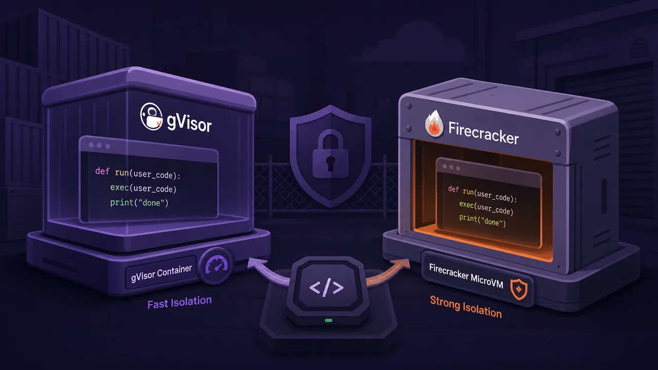 Sandbox Untrusted LLM-Generated Code with gVisor and Firecracker