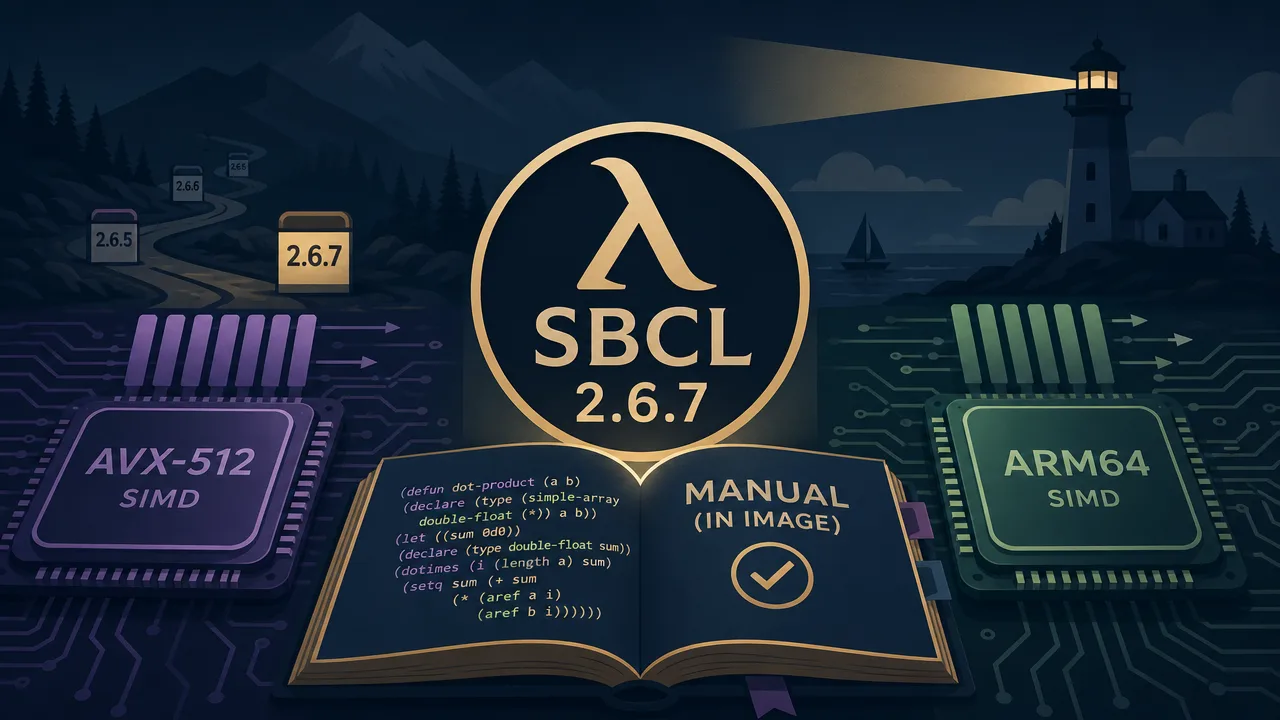 SBCL 2.6.7 Brings AVX-512 and ARM64 SIMD to Lisp
