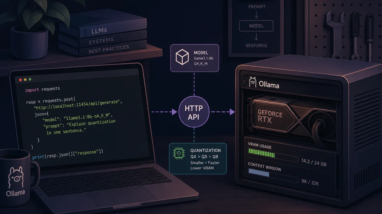 Self-Host a Local LLM with Ollama: From Install to Production-Style API