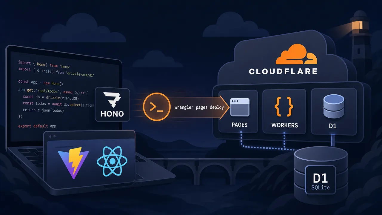 Ship a Full-Stack App to Cloudflare Pages, Workers, and D1 in One Deploy