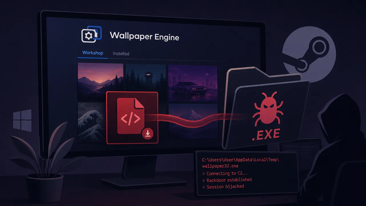 Steam Workshop Wallpapers Exploited to Run Malicious Binaries