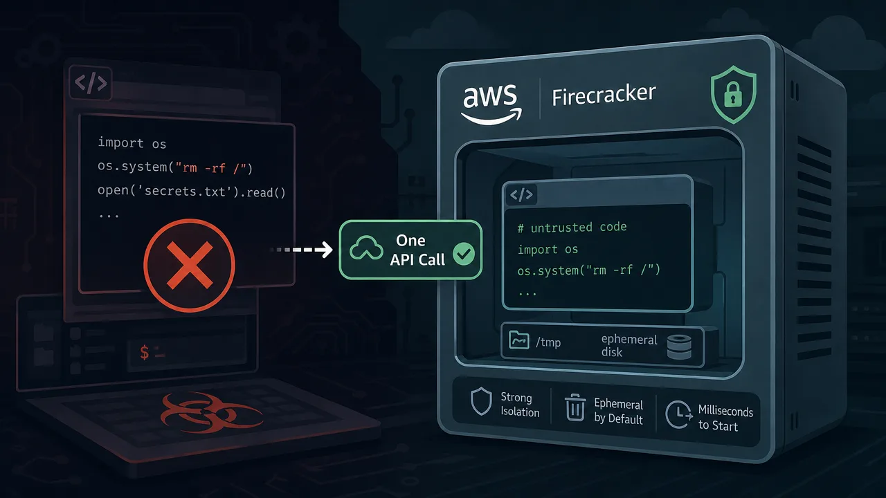 Stop Running LLM-Generated Code in Your Own Process