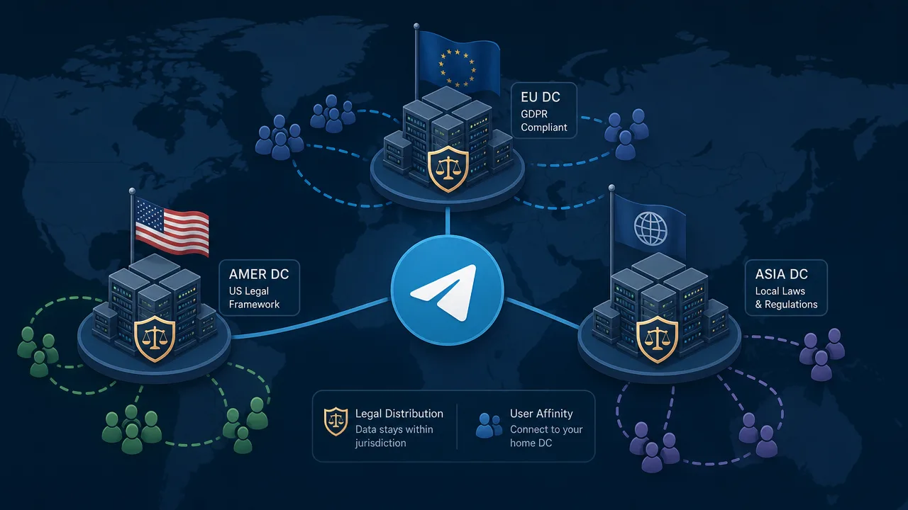 Telegram's Sticky Home-DC Architecture